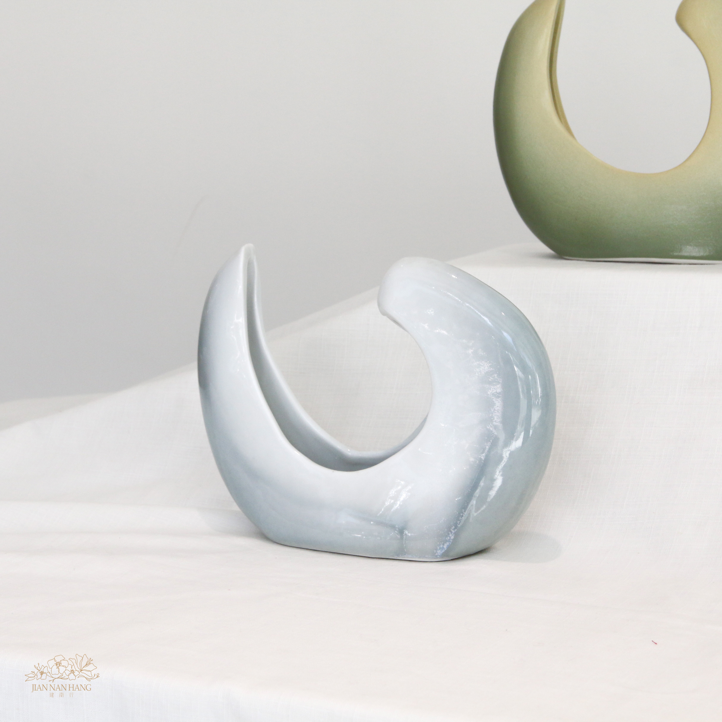 手作陶瓷花器-圓滿 2色