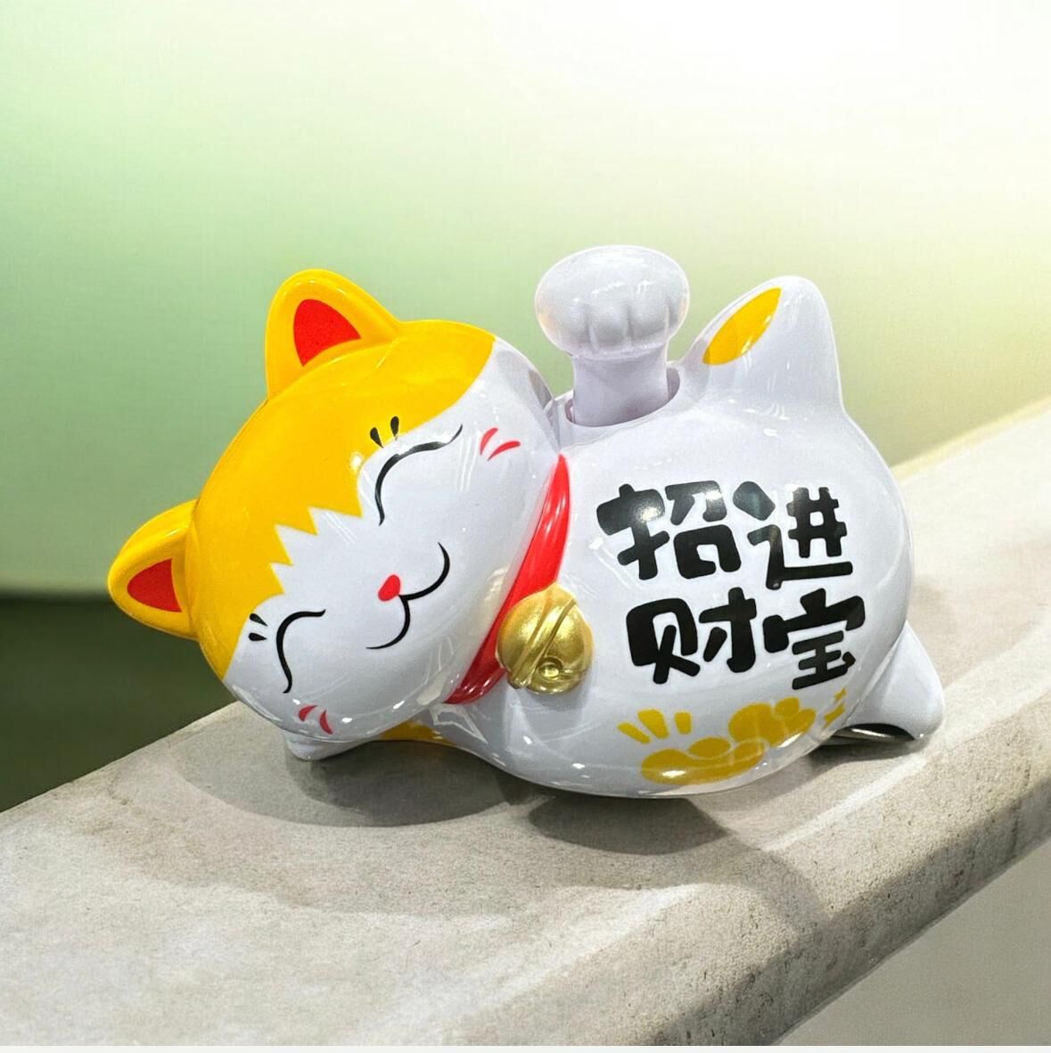 0211PT23-開運手飾PT-躺平招財進寶招財猫 (可經師傅開光) (A23)