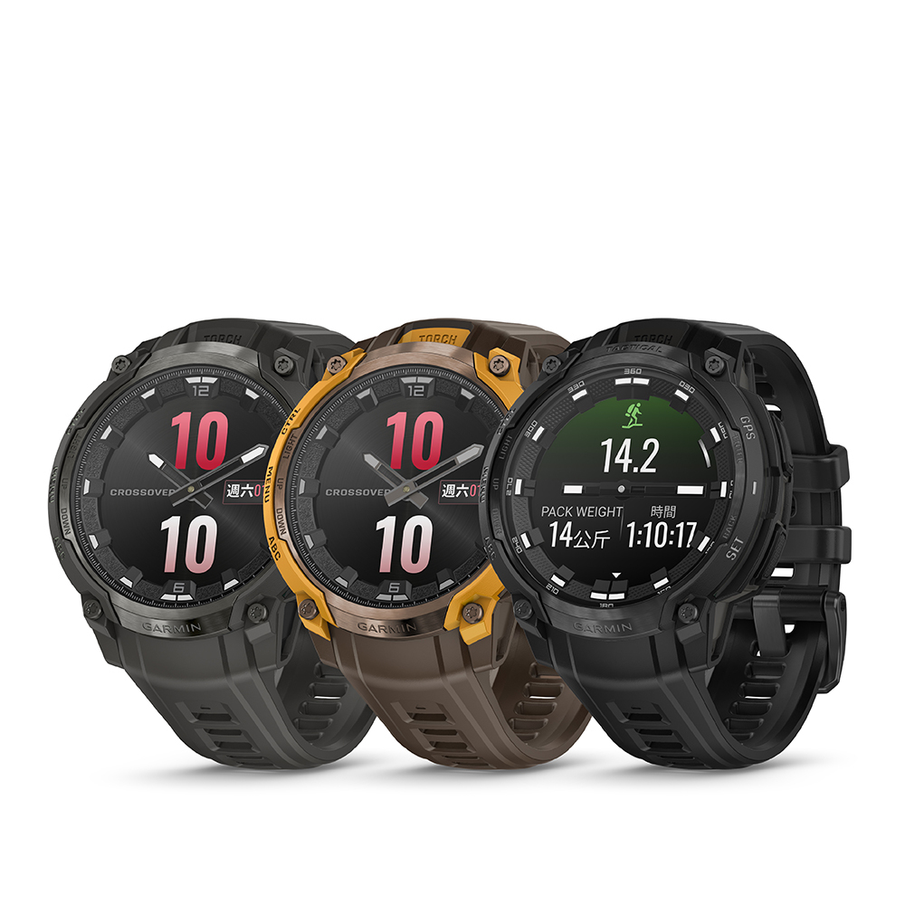 【GARMIN】Instinct Crossover AMOLED 實體指針GPS智慧腕錶