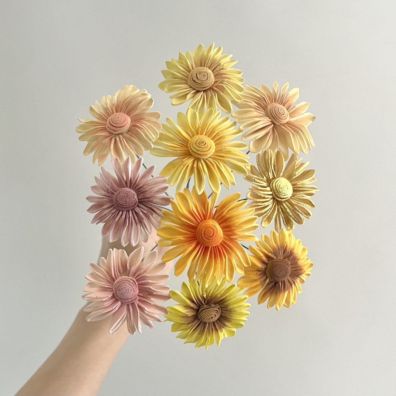 越南索拉花 雨傘太陽花 6CM<十支一把>