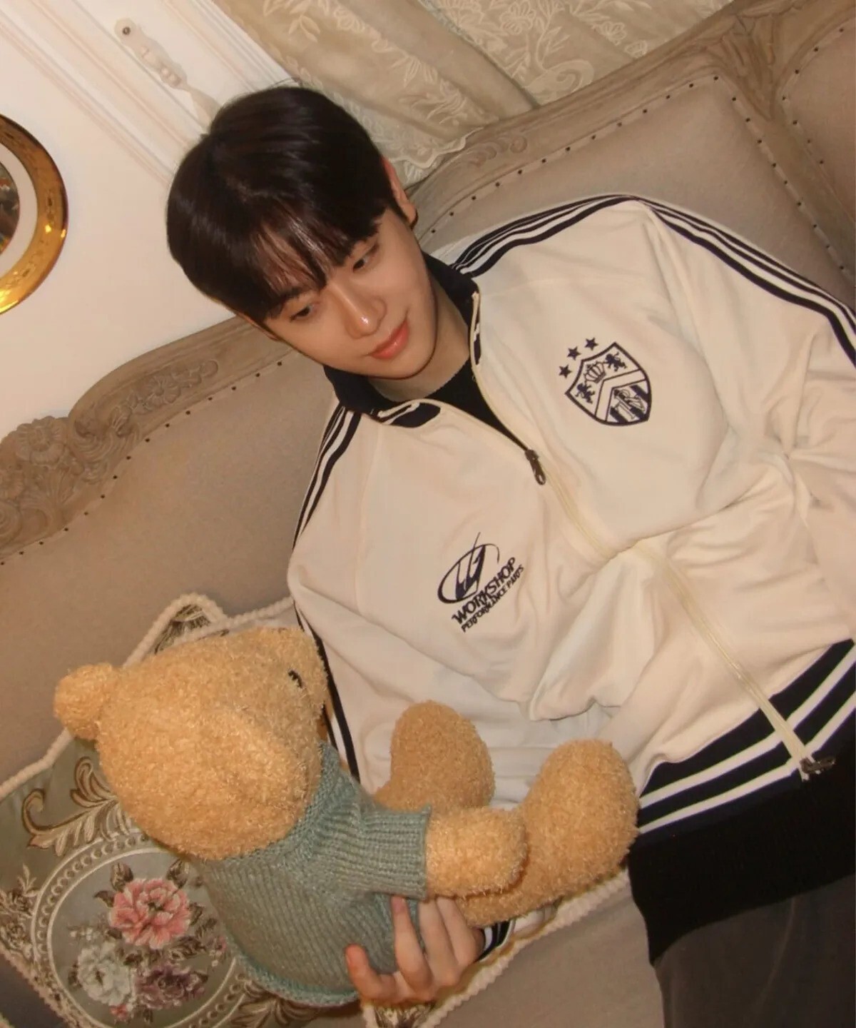 (unisex) travel - jersey travel Jacket (ivory)