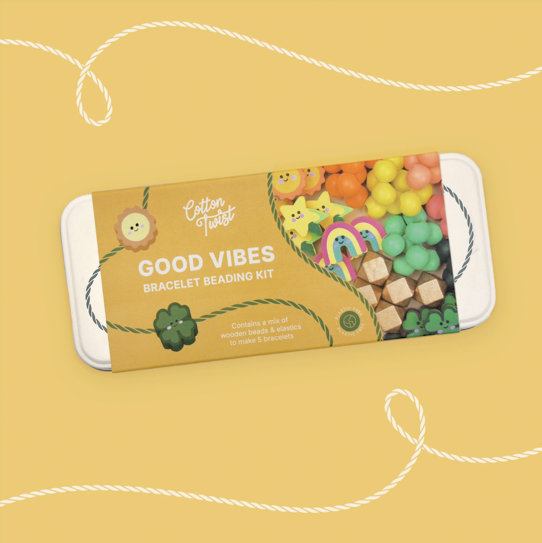 正能量 - 長型鐵盒 | DIY木質串珠手環系列