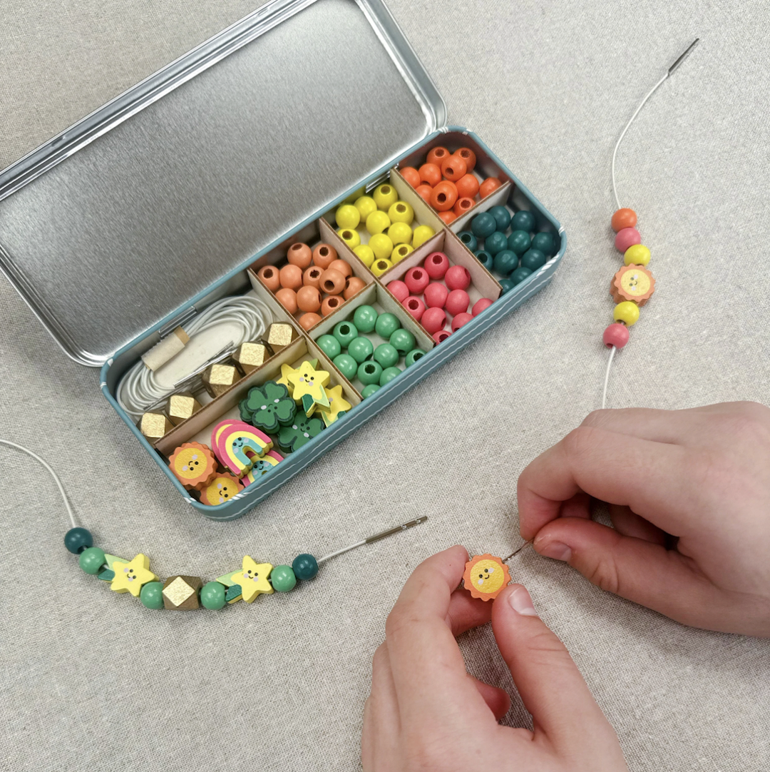 正能量 - 長型鐵盒 | DIY木質串珠手環系列