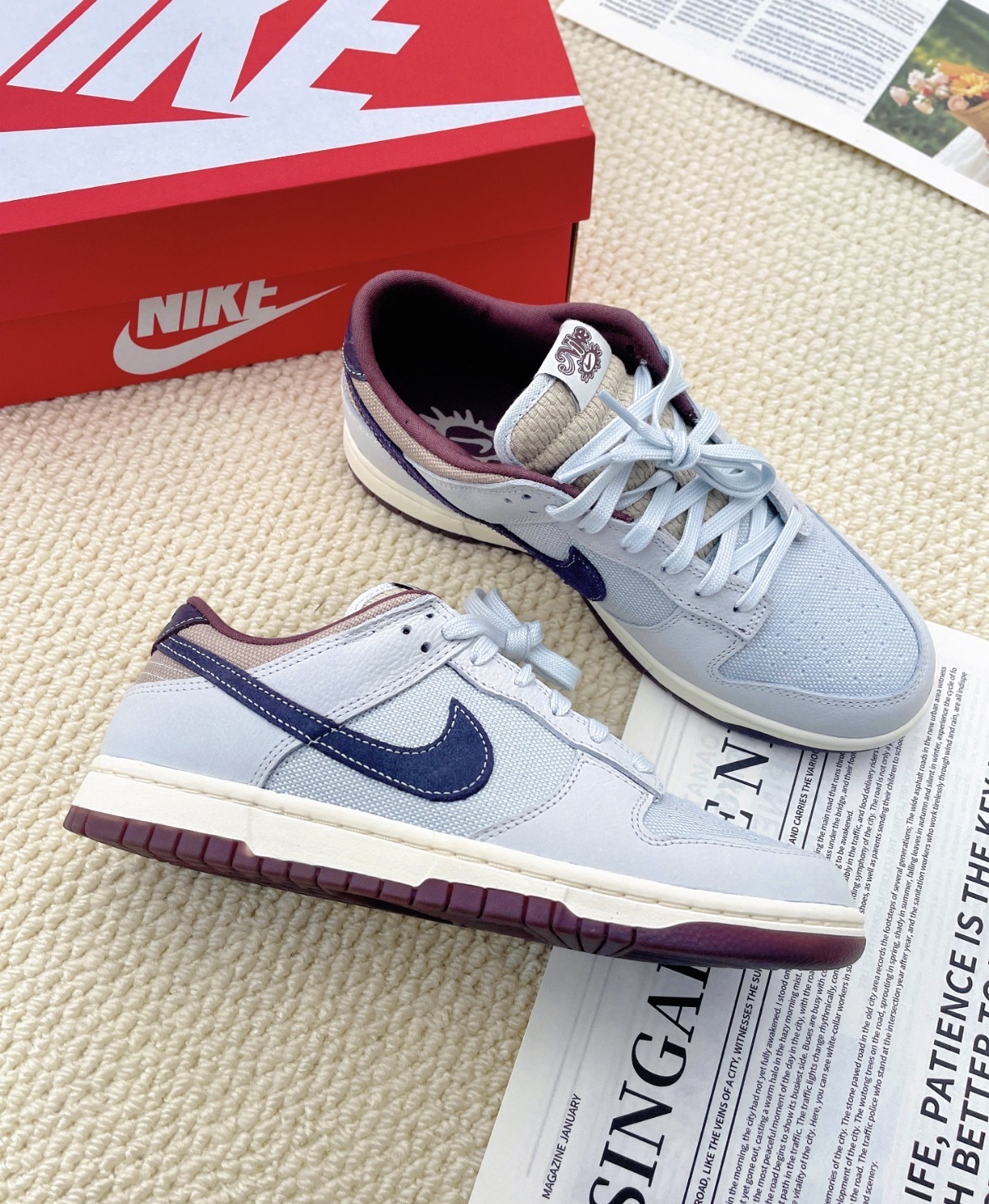男鞋 NIKE DUNK LOW RETRO SE 'Off White' 灰咖 撞色 復古 低筒 休閒鞋【IB6752-100】