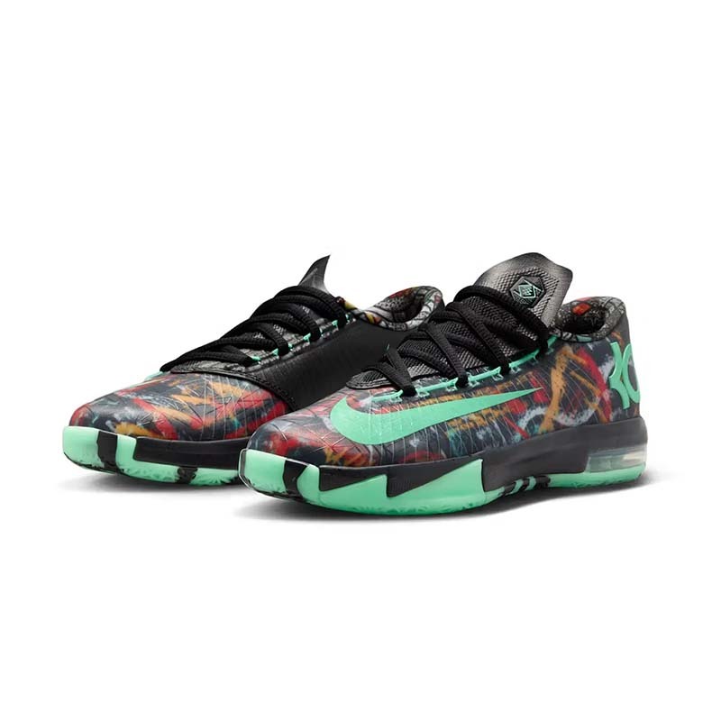 Nike KD 6 All-Star "Illusion" 籃球鞋 全明星 夜光 杜蘭特 黑綠 男鞋 FQ8356-900 [台灣現貨]