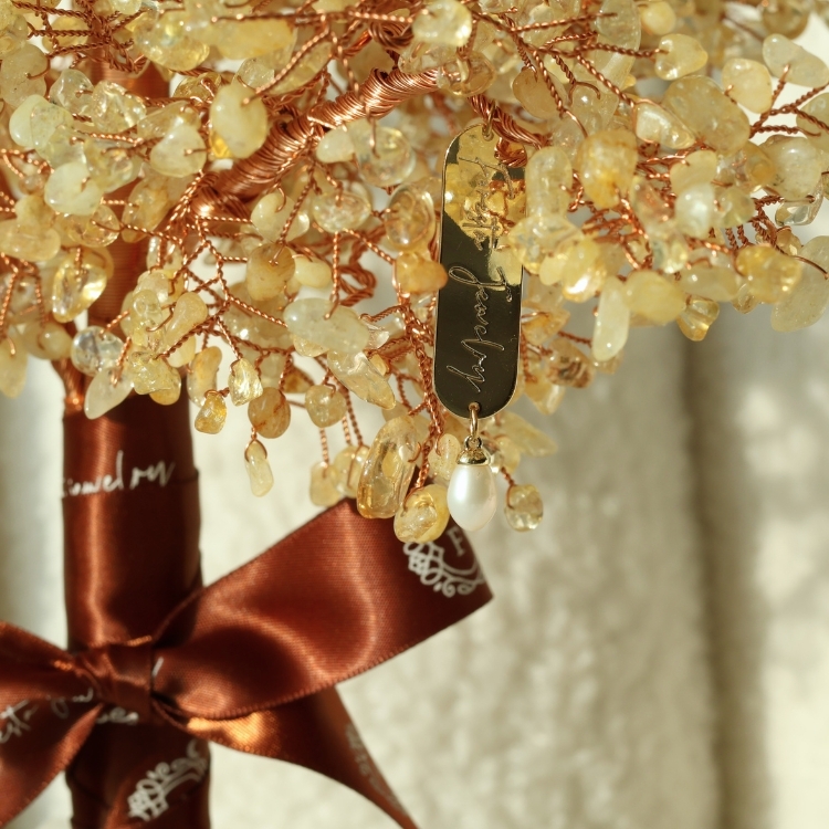 招財PRO MAX 黃水晶發財樹 白水晶 天然石水晶擺飾