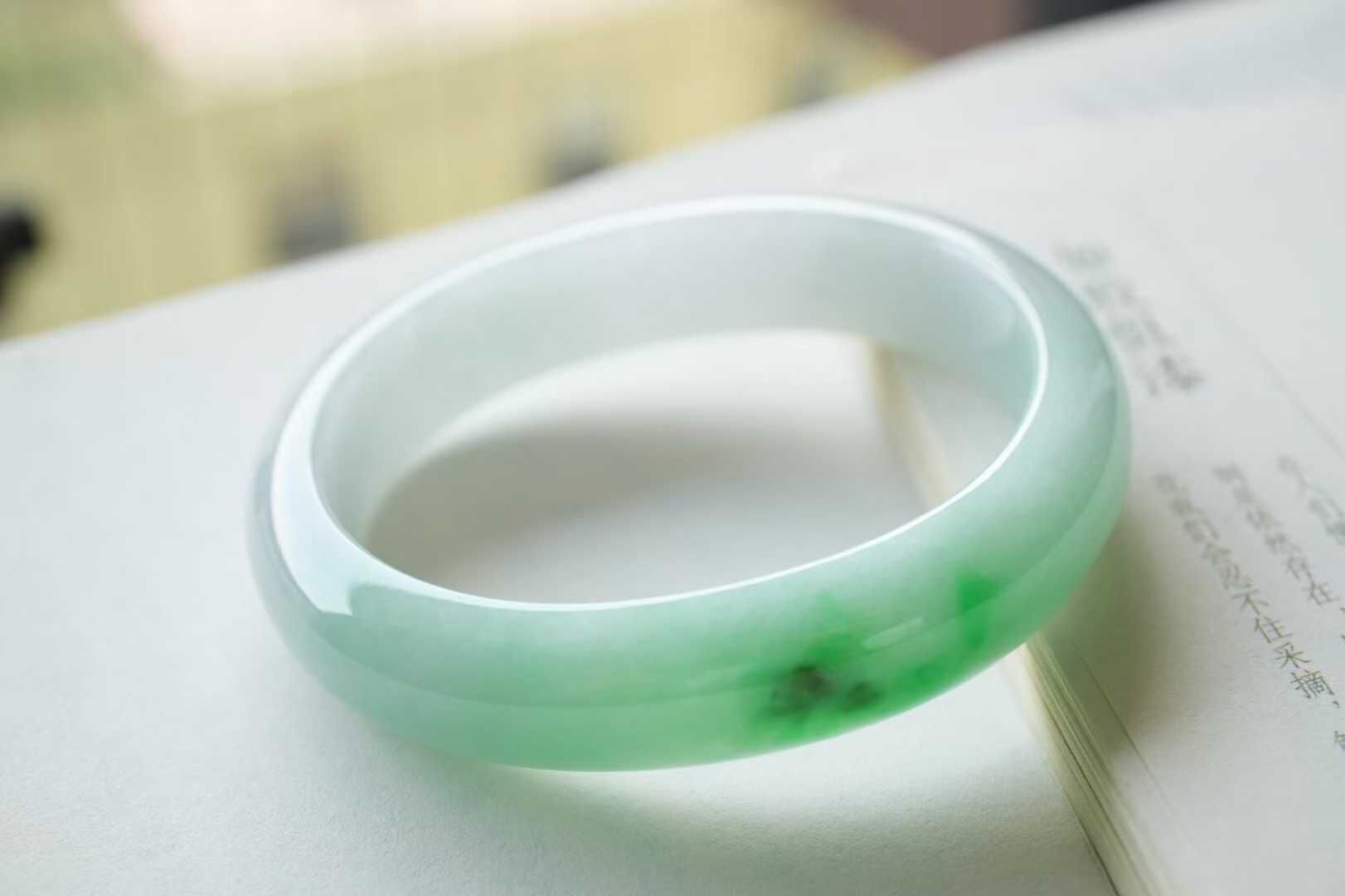 翡翠冰飄辣陽綠貴妃手鐲,天然翡翠A玉, 緬甸玉, Jade, Jadeite