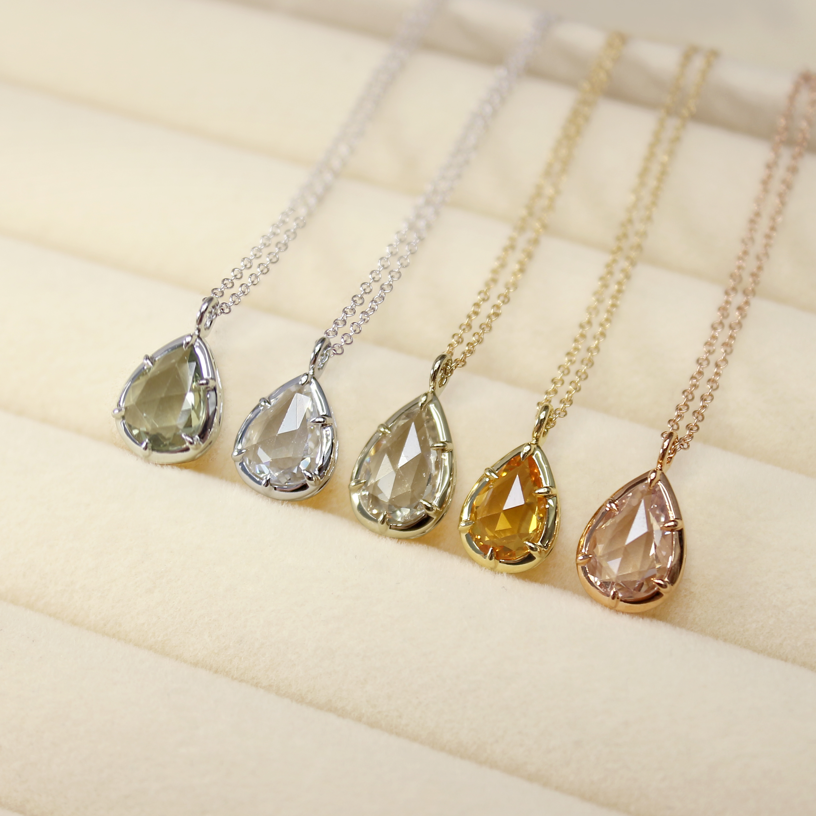 【現貨】Angel's Tear 天使之淚藍寶石項鍊 ❘ 五色