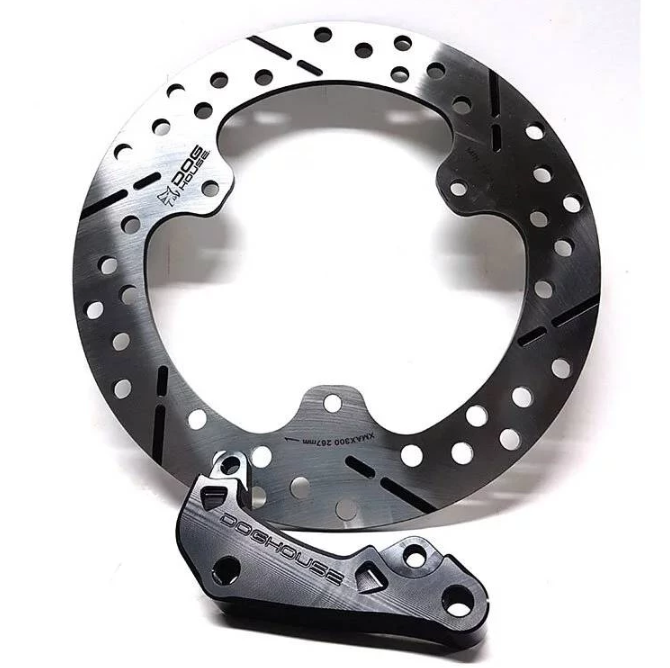 【DOG HOUSE惡搞】267mm加大碟盤+Brembo 對二84mm 卡座 X-MAX300後剎車升級組