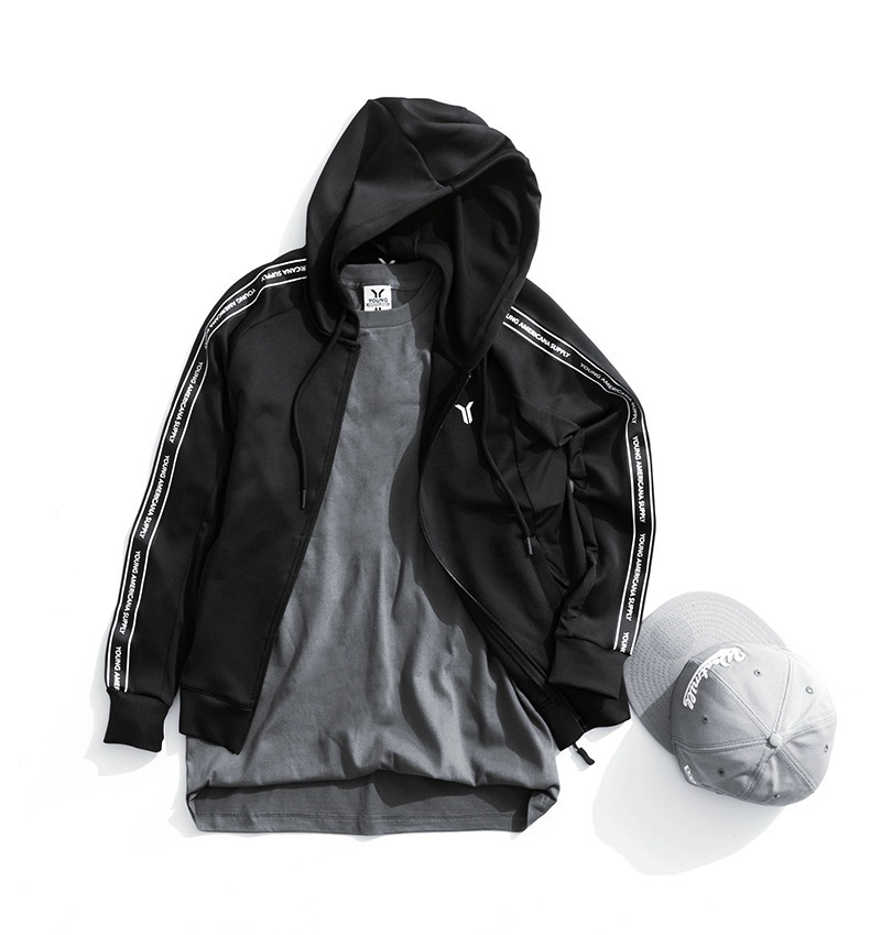 【下殺↘ $299】Y.A.S 外套 黑色 彈力 舒適 織帶 運動外套 男女 PA91003