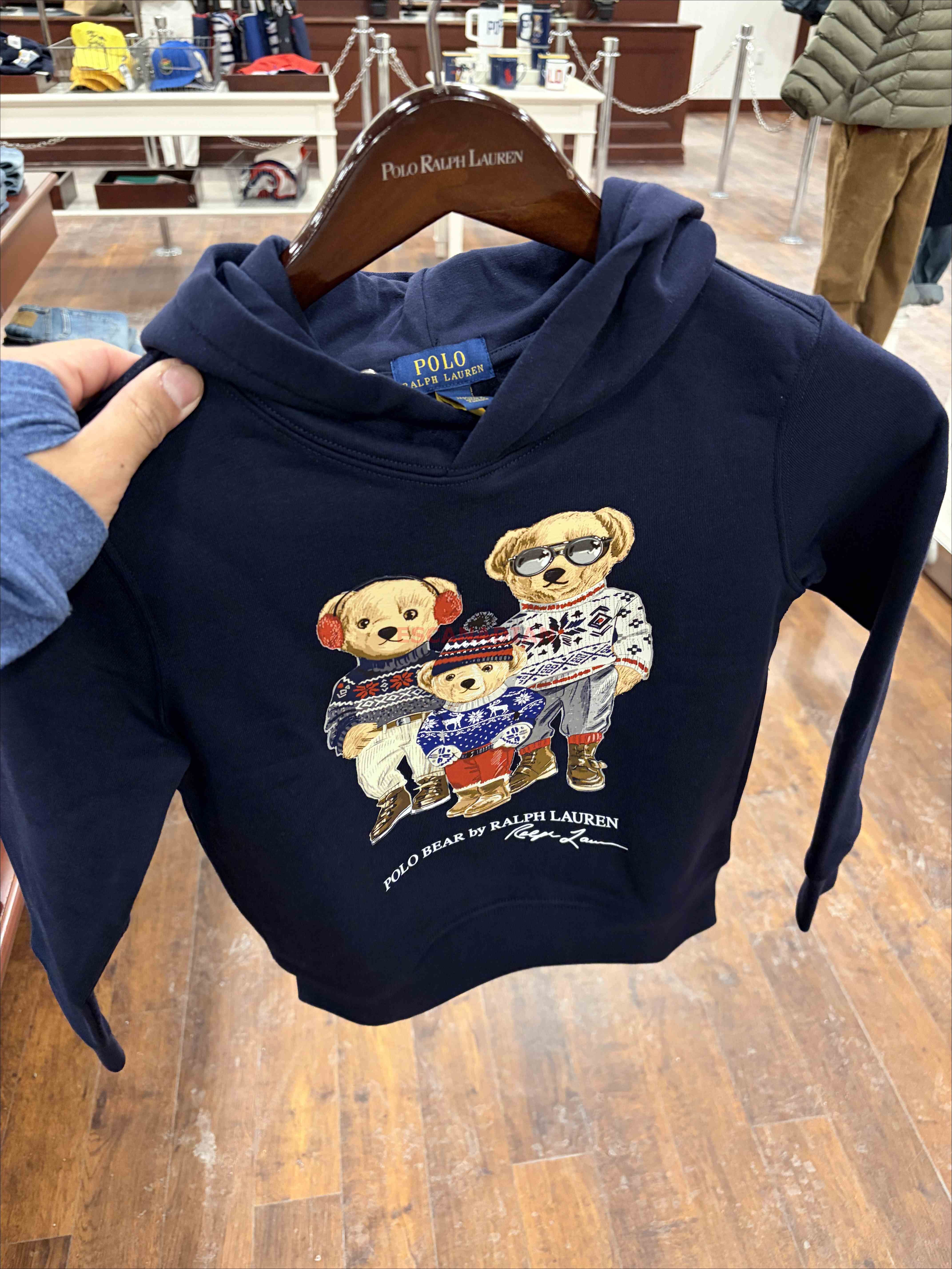 【限時】POLO Ralph Lauren 小男童 Polo小熊 刷毛 帽TEE