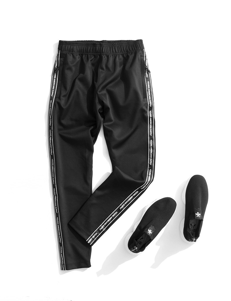 【下殺↘ $299】Y.A.S 長褲 黑色 彈力 舒適 織帶 運動長褲 男女 PA91004