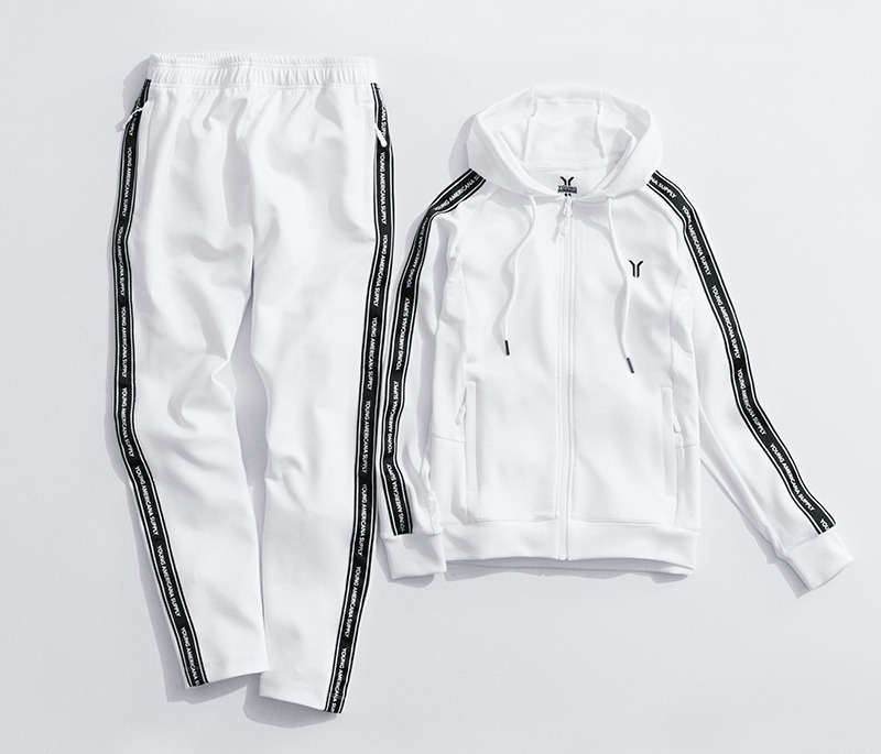 【下殺↘ $299】Y.A.S 外套 白色 彈力 舒適 織帶 運動外套 男女 PA91005