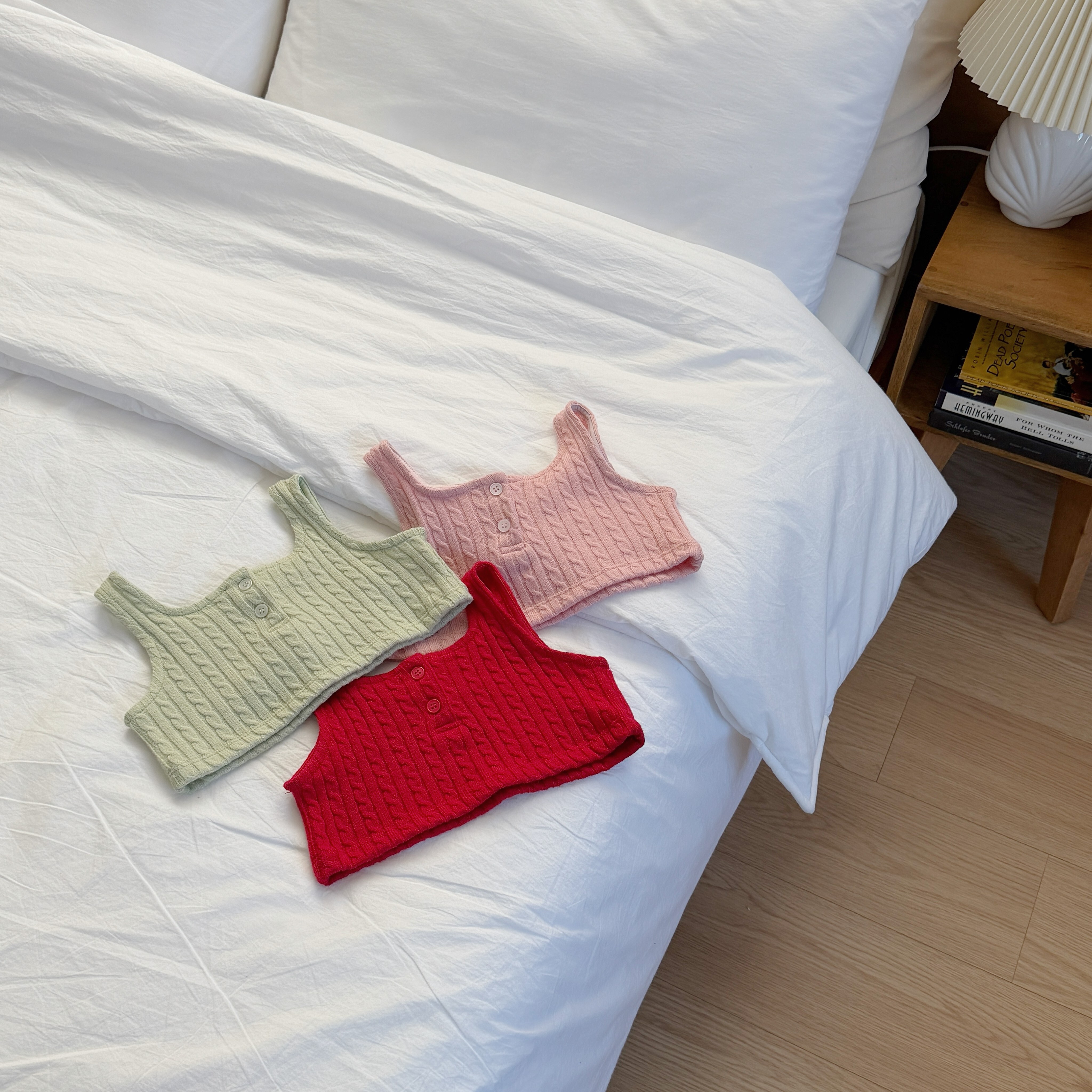 麻花小短版背心