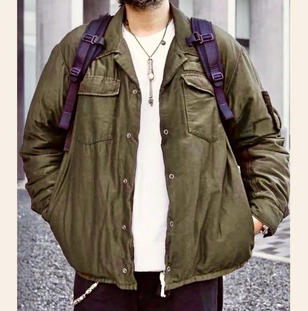 ON SALE : VISVIM HELI CREW DOWN SHIRT JKT - OLIVE SIZE 2 IN STOCK NOW (現貨發售中)