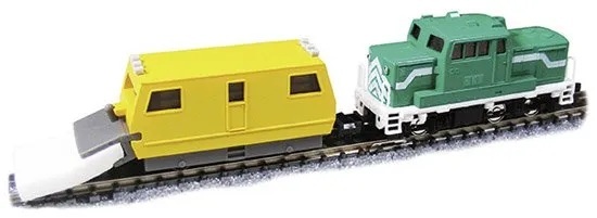 津川洋行 RCCN-03 N規 拖曳式 小拖把 軌道清潔車（黃）