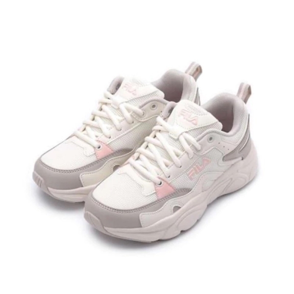 【下殺↘ $1290】FILA 休閒鞋 奶茶粉 復古 運動鞋 女 5J331Y175