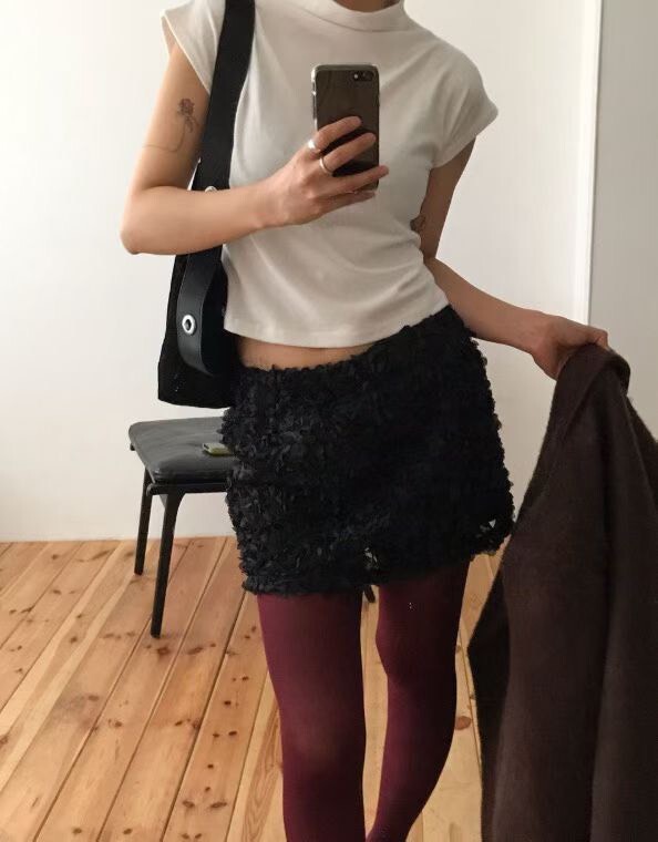 THE HEXX 法式氣質立體花瓣褲裙