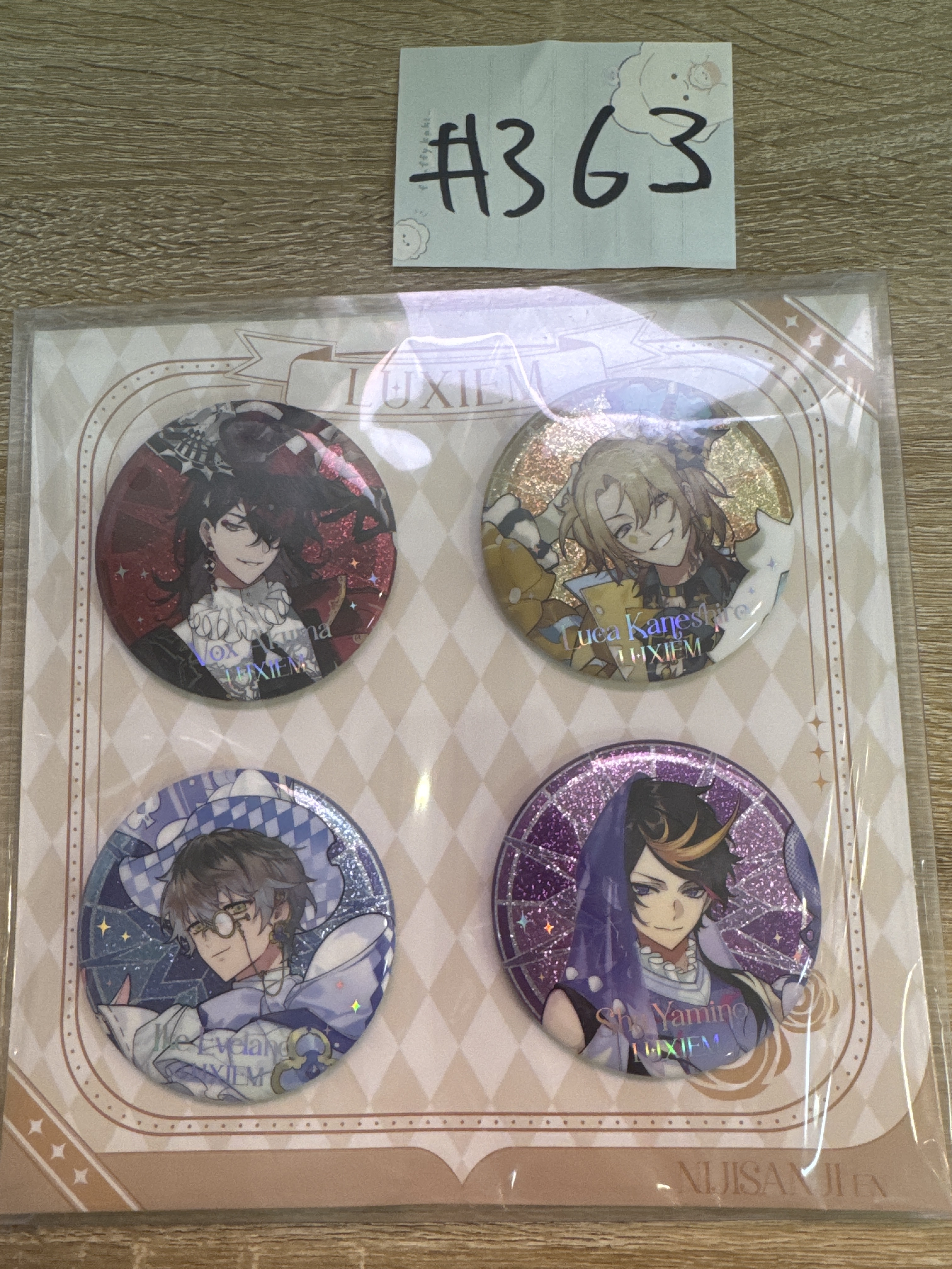 彩虹社 LUXIEM 襟章 SET#363