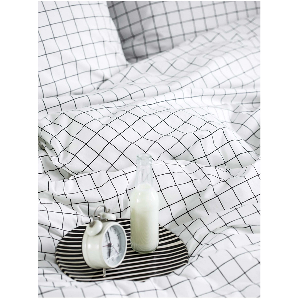 (預購3/31)法國La cerise sur le gâteau 有機棉方形枕套-大格紋