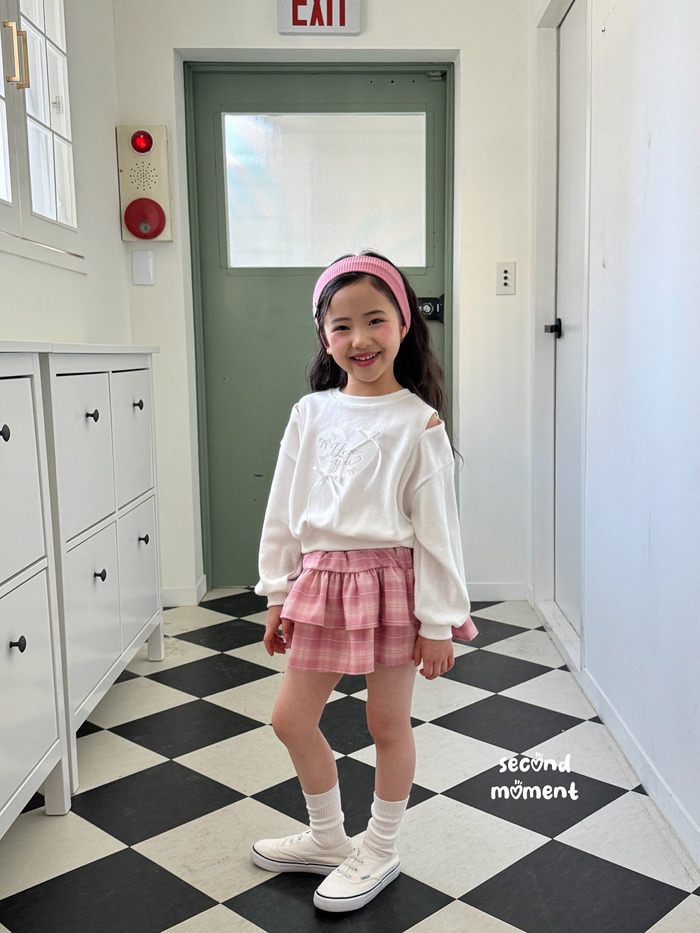 正韓春second moment  兩色俏皮格紋裙