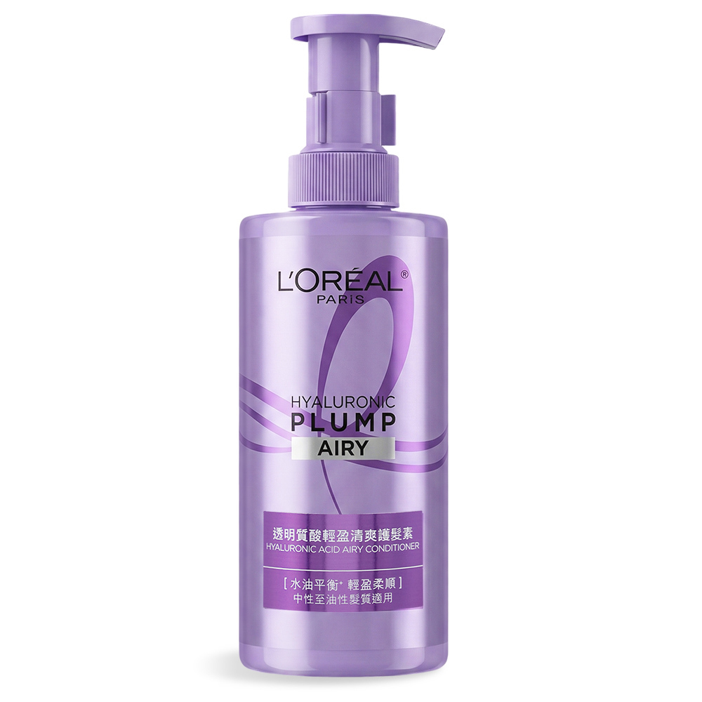 L'OREAL Paris 護髮素/洗髮露(440ml)-國際航空版  玻尿酸水光豐盈 黃金胜肽柔韌修護