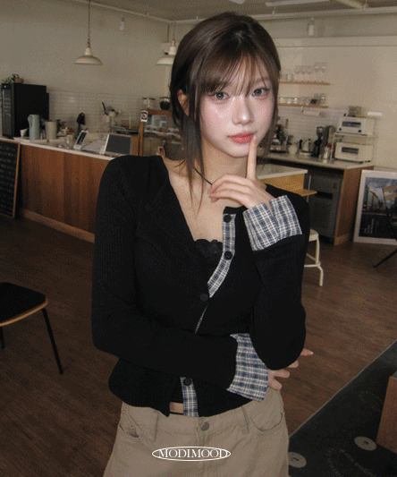 春季預訂｜格紋春季開襟衫