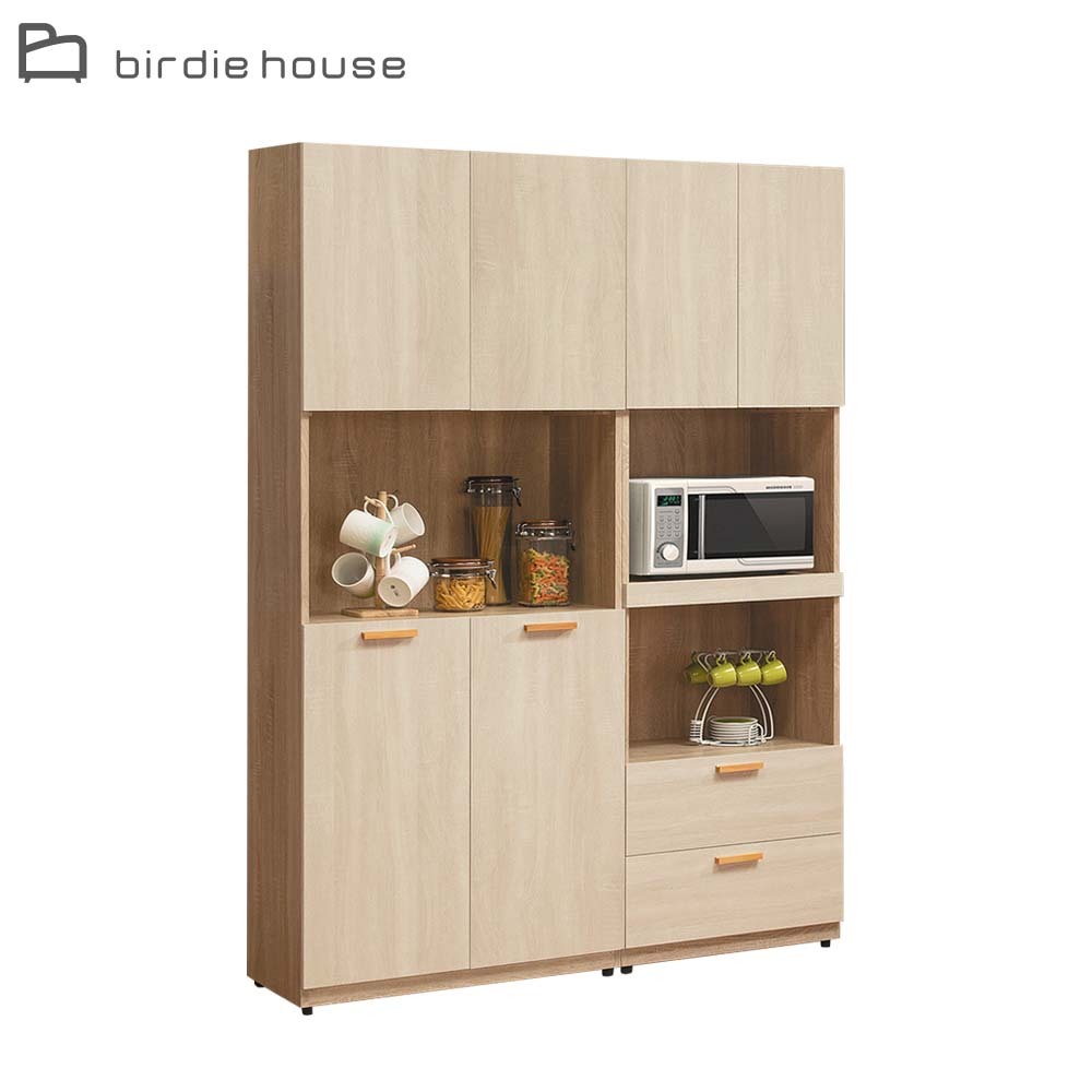 柏蒂家居-席拉4.5尺六門二抽拉盤式收納餐櫃/電器櫃組合