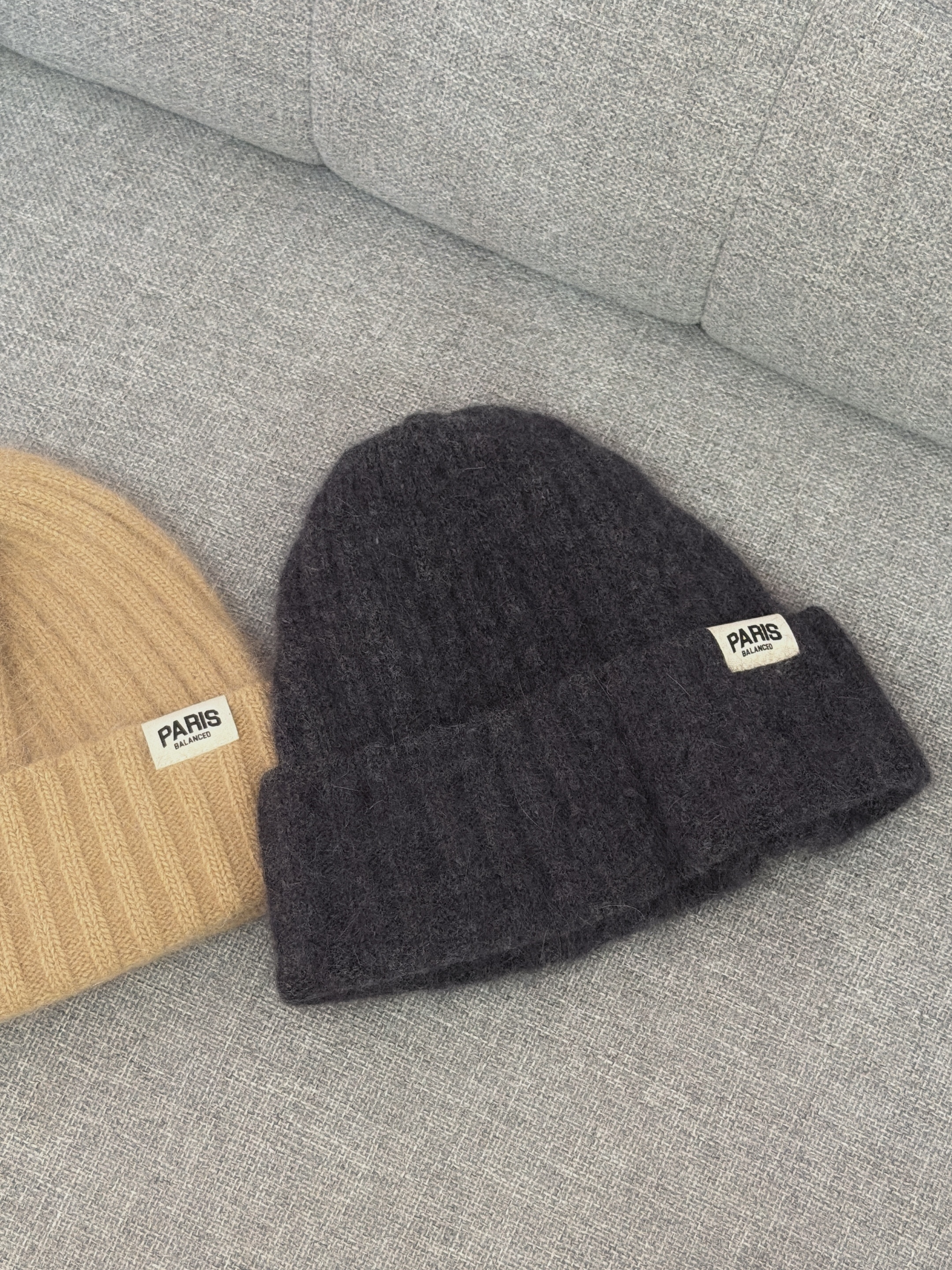 韓製柔感90%WOOL小臉毛帽(2色)