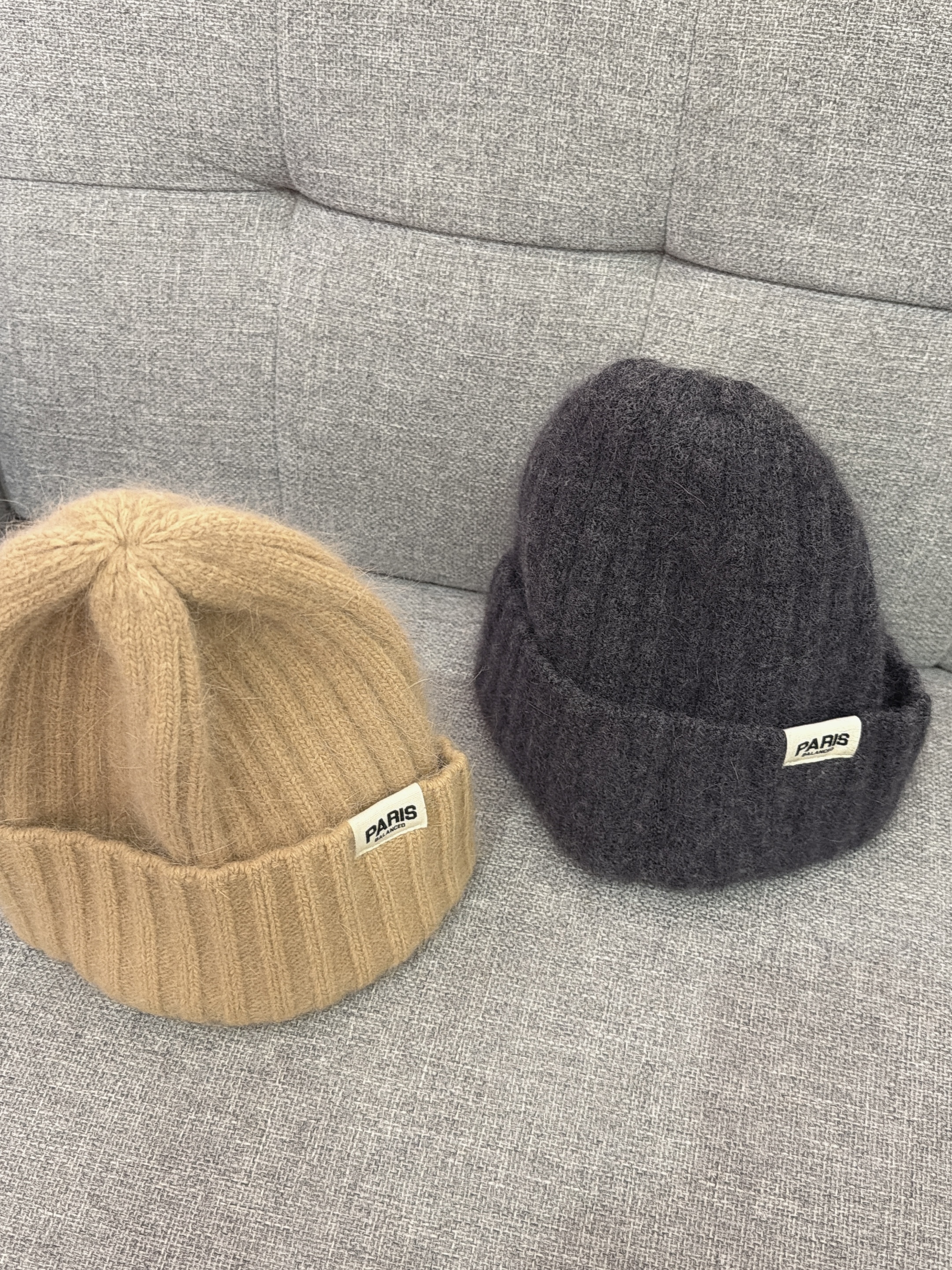 韓製柔感90%WOOL小臉毛帽(2色)