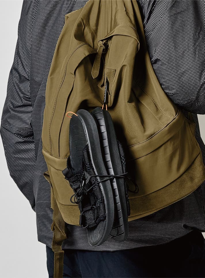 BUMPY PACKABLE 黑色 回彈 緩衝 可收納束繩 支撐 恢復 戶外鞋 拖鞋【RF04810】