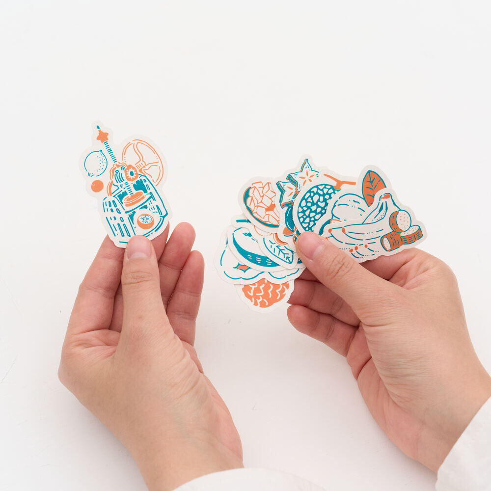 印花樂貼紙包10入/美味台灣/水果