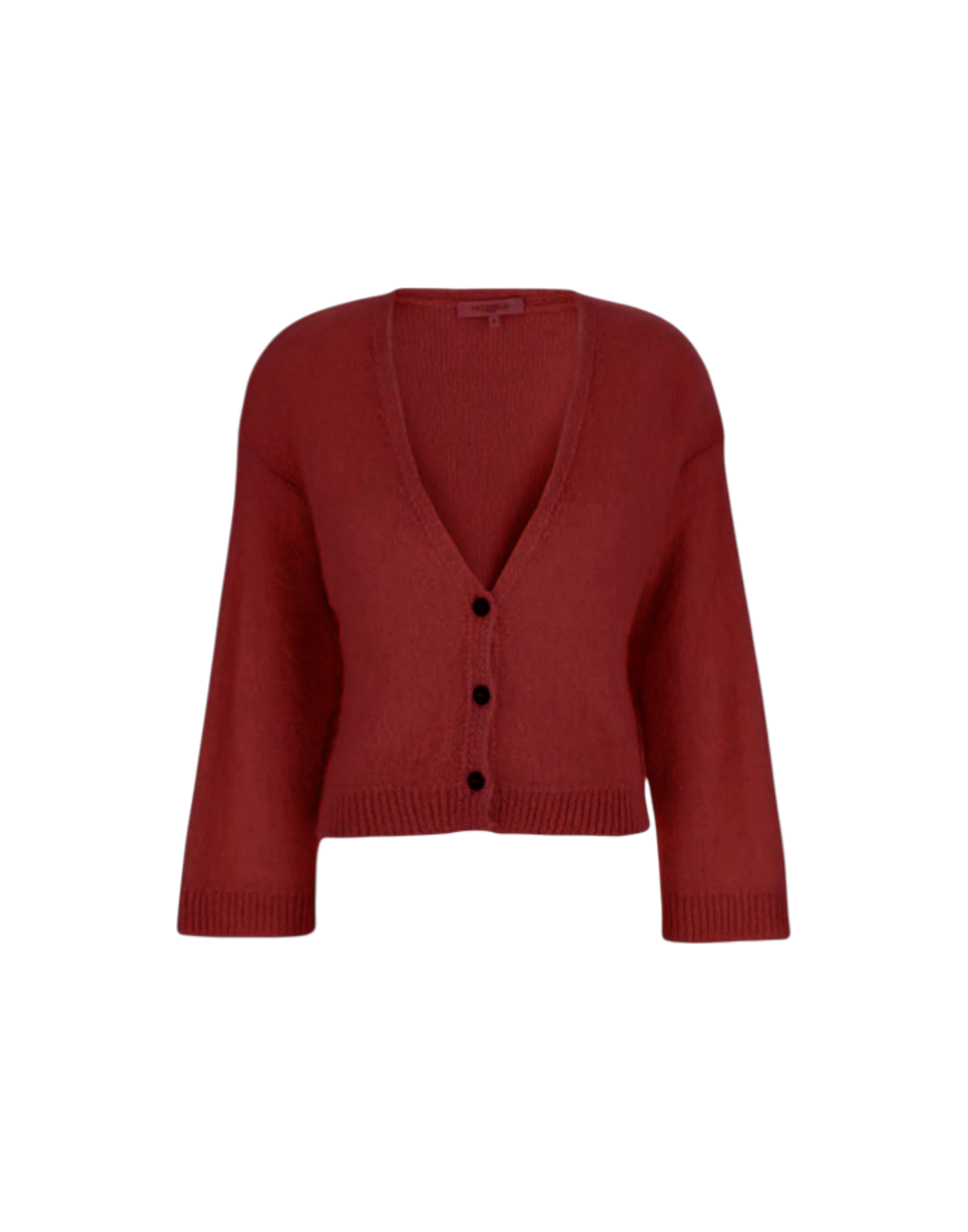 Antonelli Firenze V領羊駝毛排扣罩衫(酒紅)