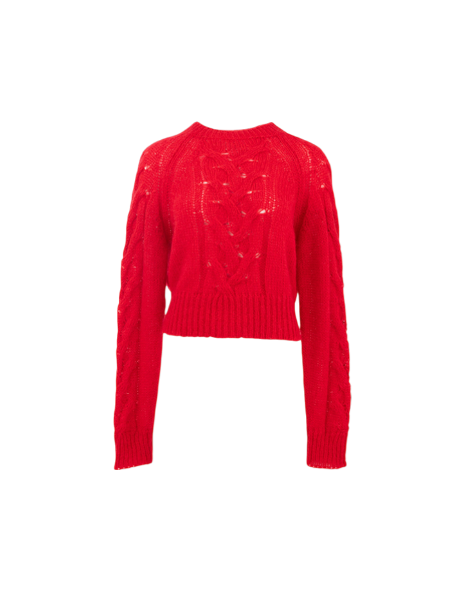 TWINSET 馬海毛短毛衣(紅)