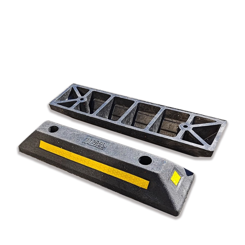 附發票｜VEDE車輪檔｜【送螺絲】單入 加強型 車輪擋板 擋車器 車輪擋 停車檔板 夜間反光條設計