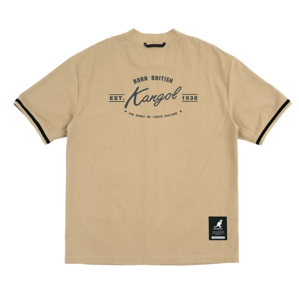 【下殺↘ $599】KANGOL 短袖 短T 卡其 棒球衣 棒球襯衫 復古 男 6325147132