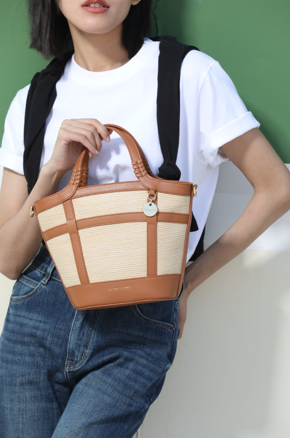 RAFFIA 草編水桶袋