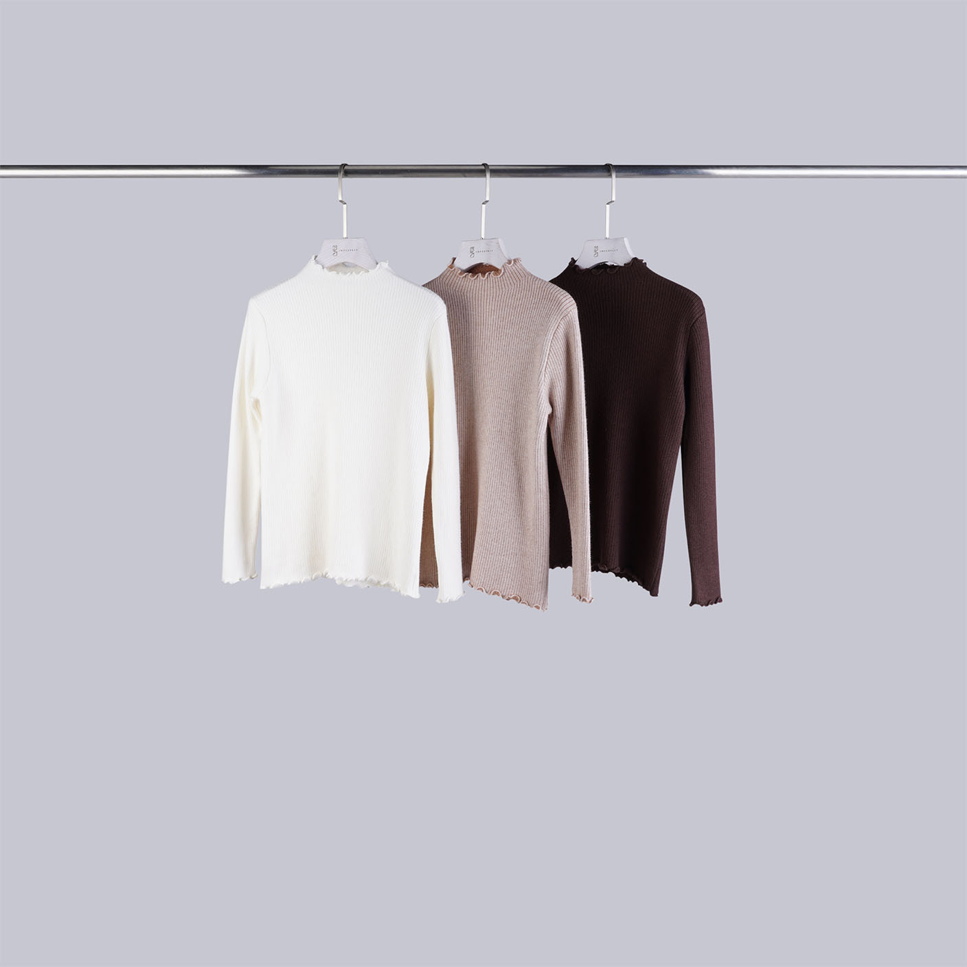 浪漫捲邊內刷毛壓紋上衣 | 3色