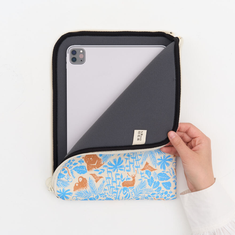 11" iPad收納包/山林朋友/橘藍