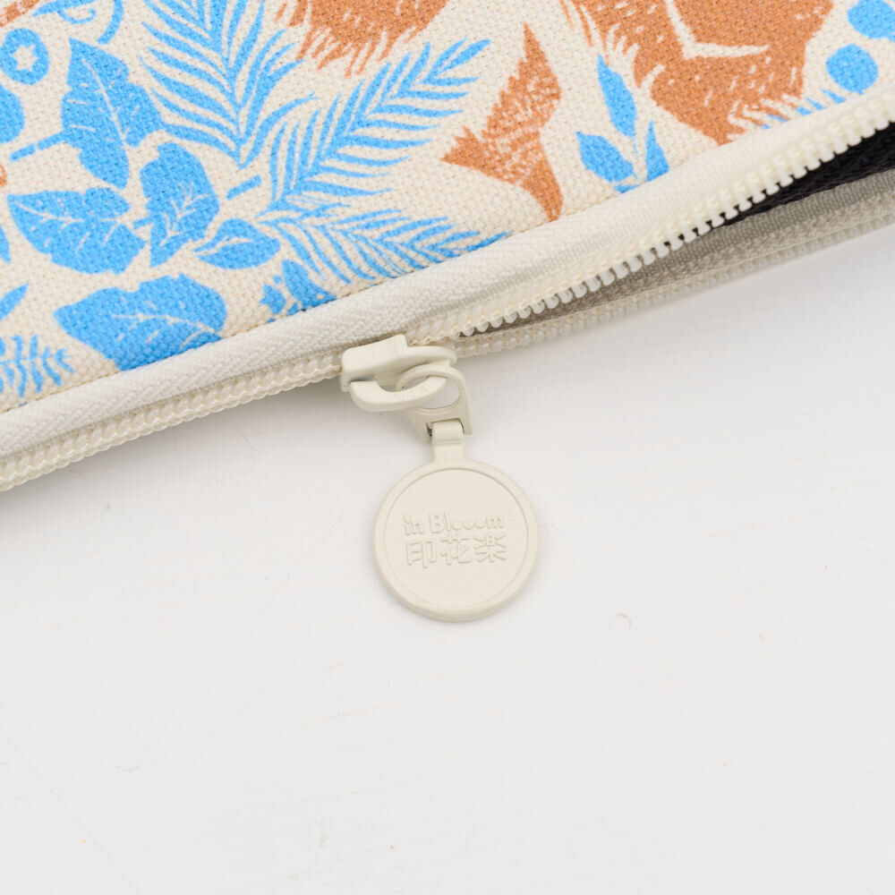 印花樂11吋 iPad收納包/山林朋友/橘藍