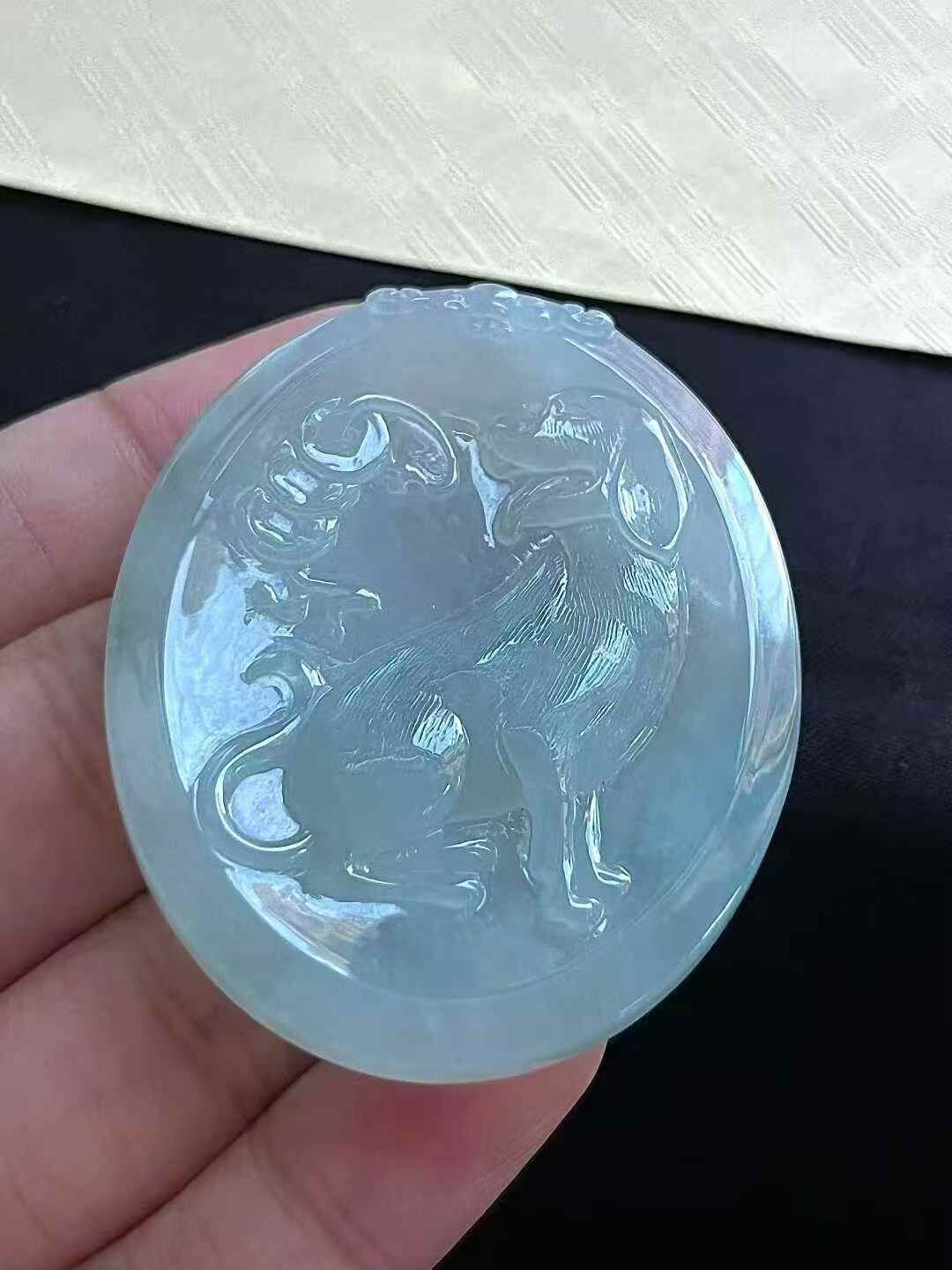 123311 翡翠生肖狗牌