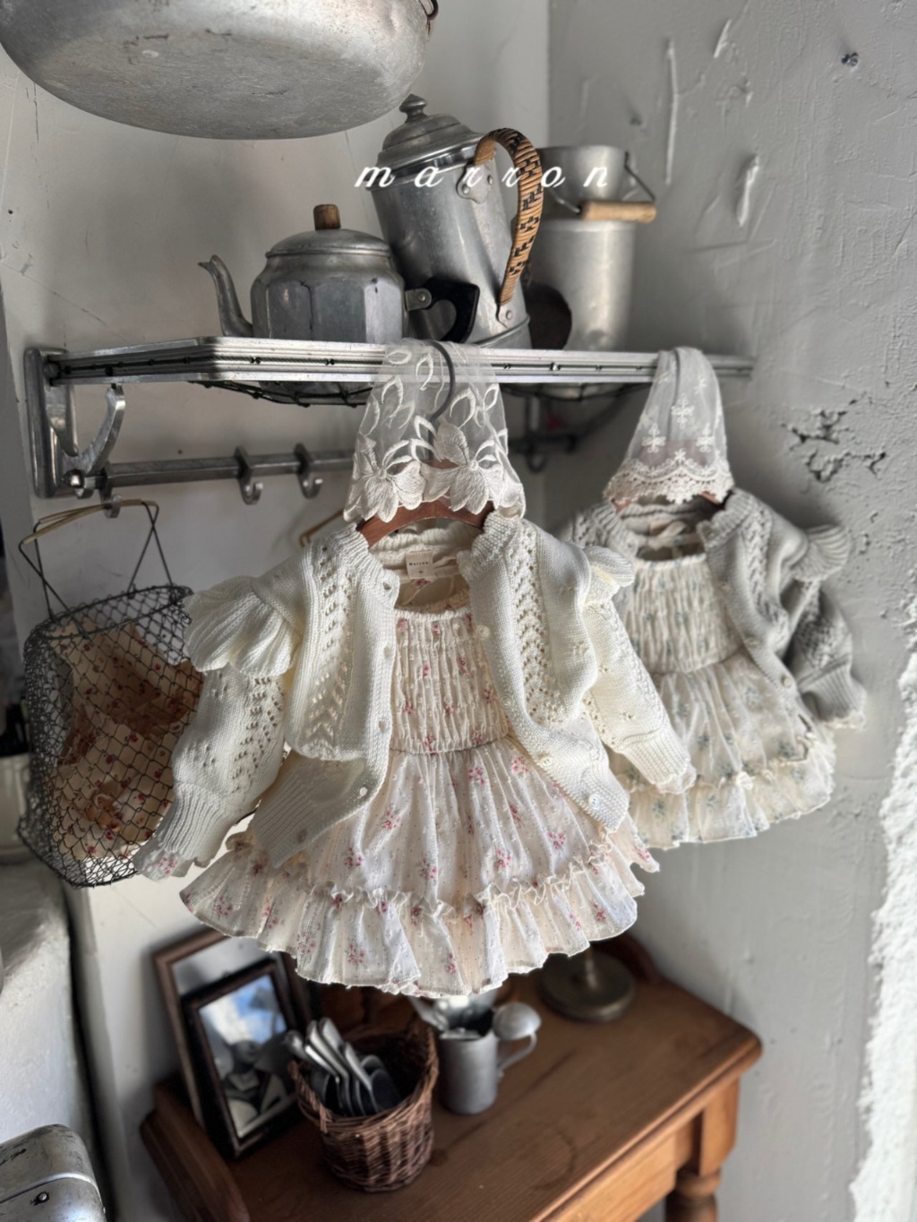 韓國🇰🇷marron 鏤空針織外套(XS-L)