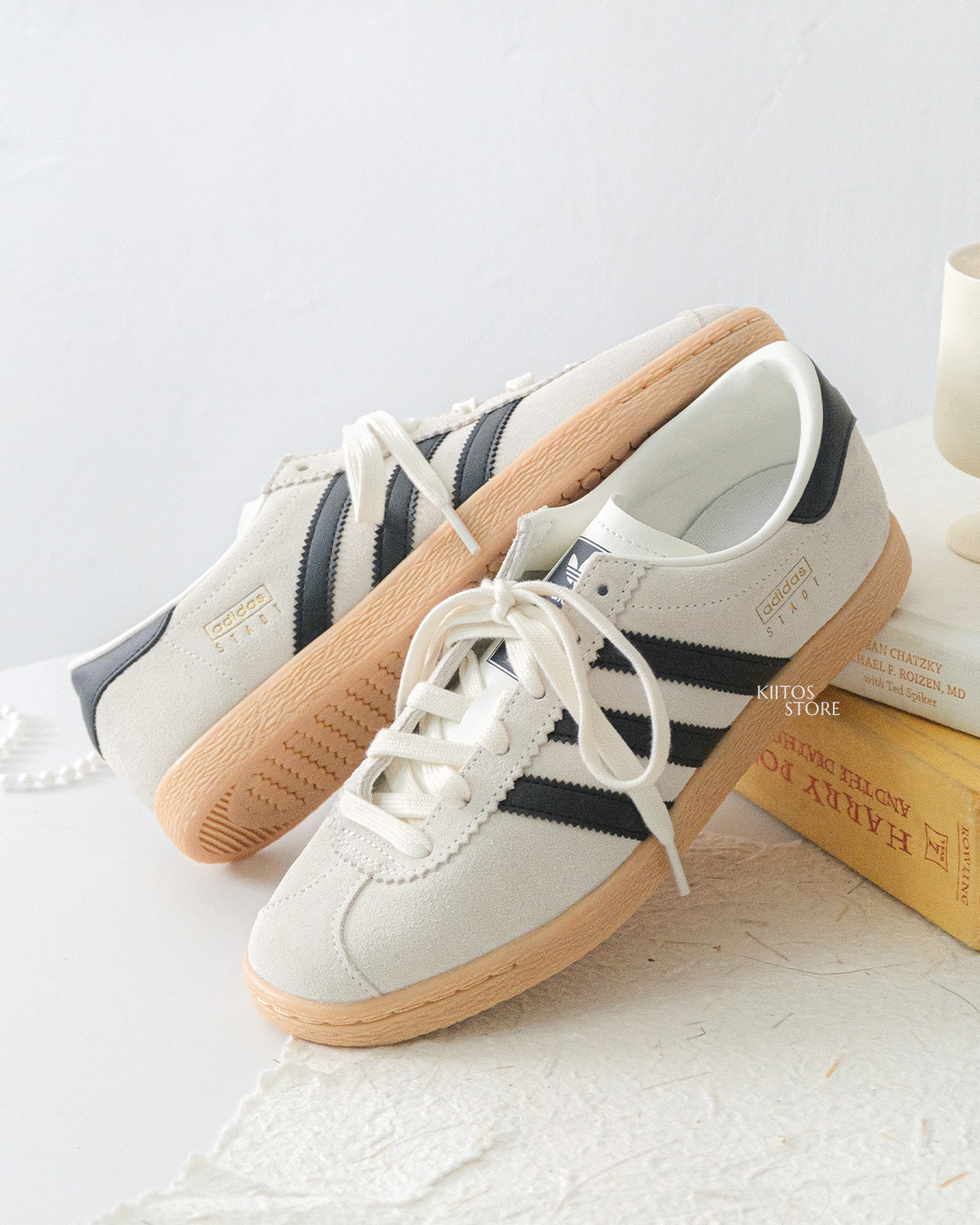 【預購】ADIDAS ORIGINALS STADT 奶油芝麻  米白  麂皮 女鞋 JR6343