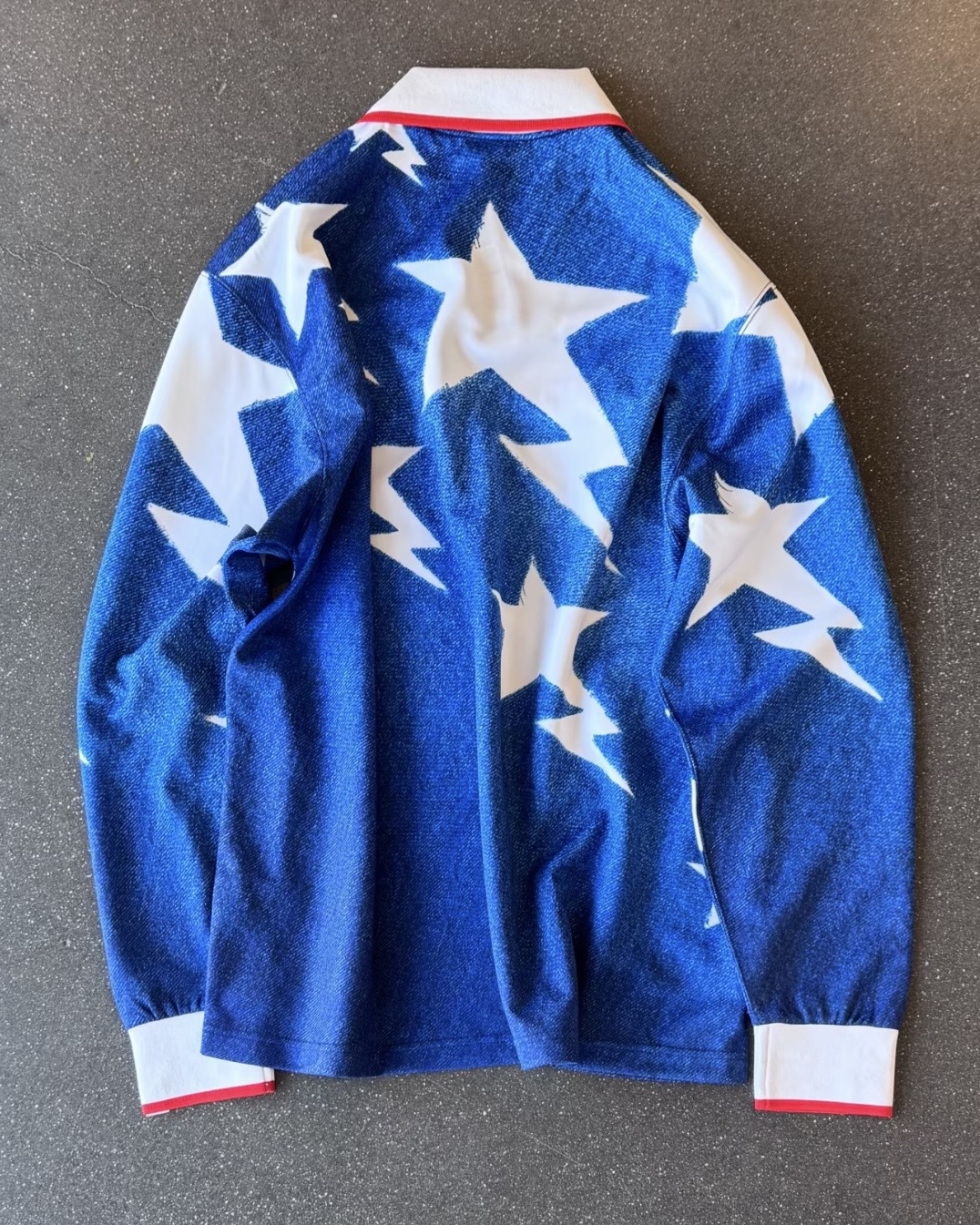 BAPE X ADIDAS LSL STAR JERSEY 星星 STA標誌 運動上衣 翻領 球衣 薄長袖 男款 KF4913 / 預購