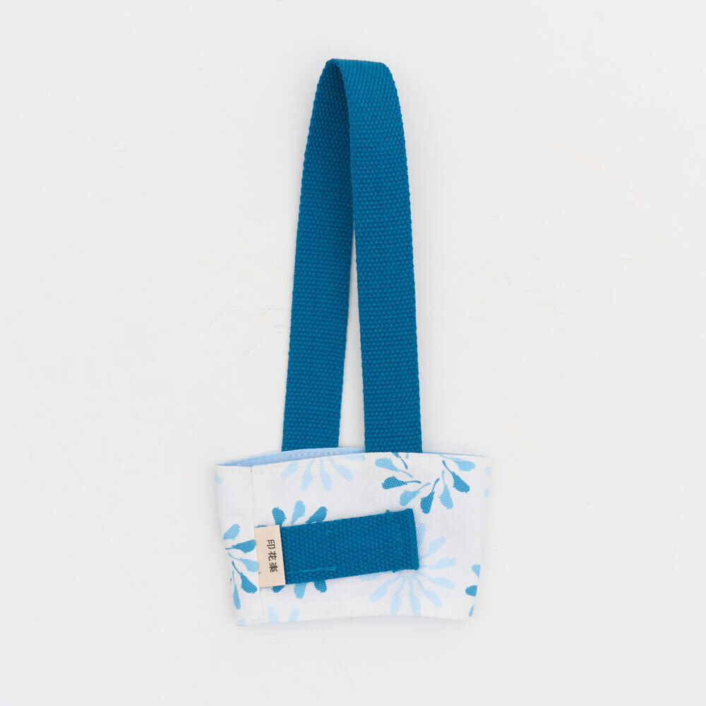 印花樂飲料杯吸管提帶/烏秋圈圈/晴空藍