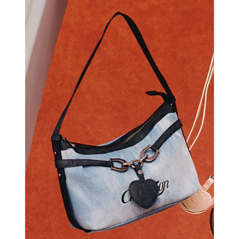 中性- CNY系列-情人節系列 心蹄愛心手提包-淺藍色（U6AACPU53-M1）