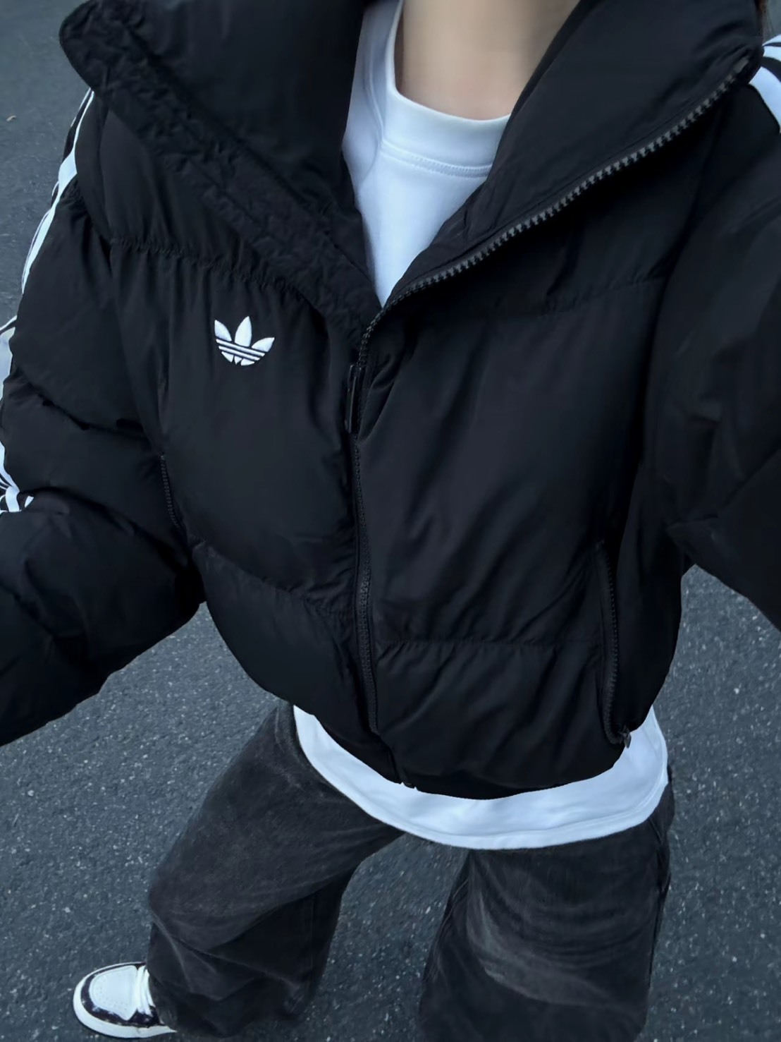 ADIDAS ORIGINALS ADICOLOR 短版 麵包 羽絨 外套