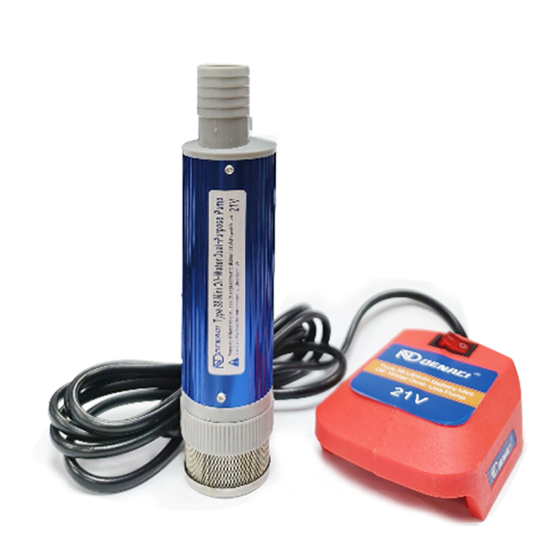 附發票｜38DB｜鋰電迷你抽油泵 38mm 2合1便攜式鋰電池電動水泵 油水兩用潛水器 適用於牧田電池