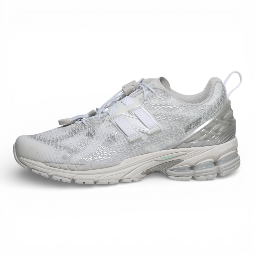 NEW BALANCE 慢跑鞋 NB 1906 白銀 蛇紋 束帶 情侶 男女 U190611X