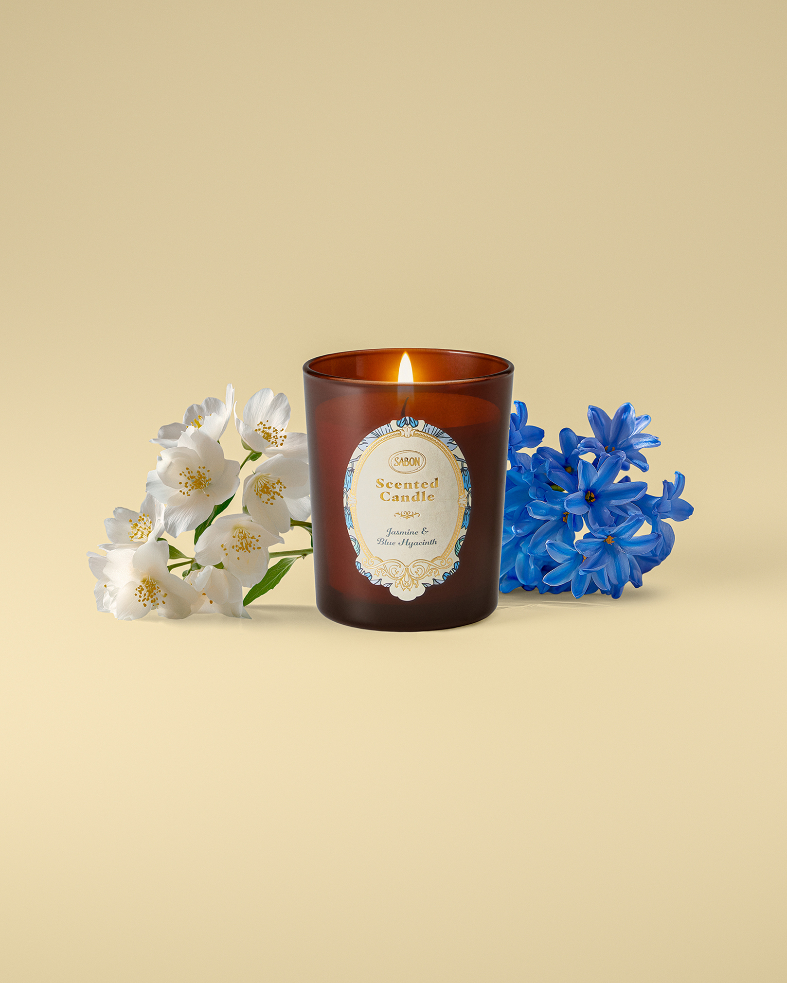 茉莉與藍色風信子香氛蠟燭 180克
